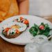 vegetable and egg on plate